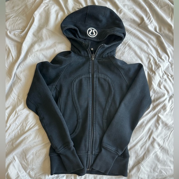 VINTAGE Lululemon Scuba Hoodie - Size 4 - Picture 1 of 5